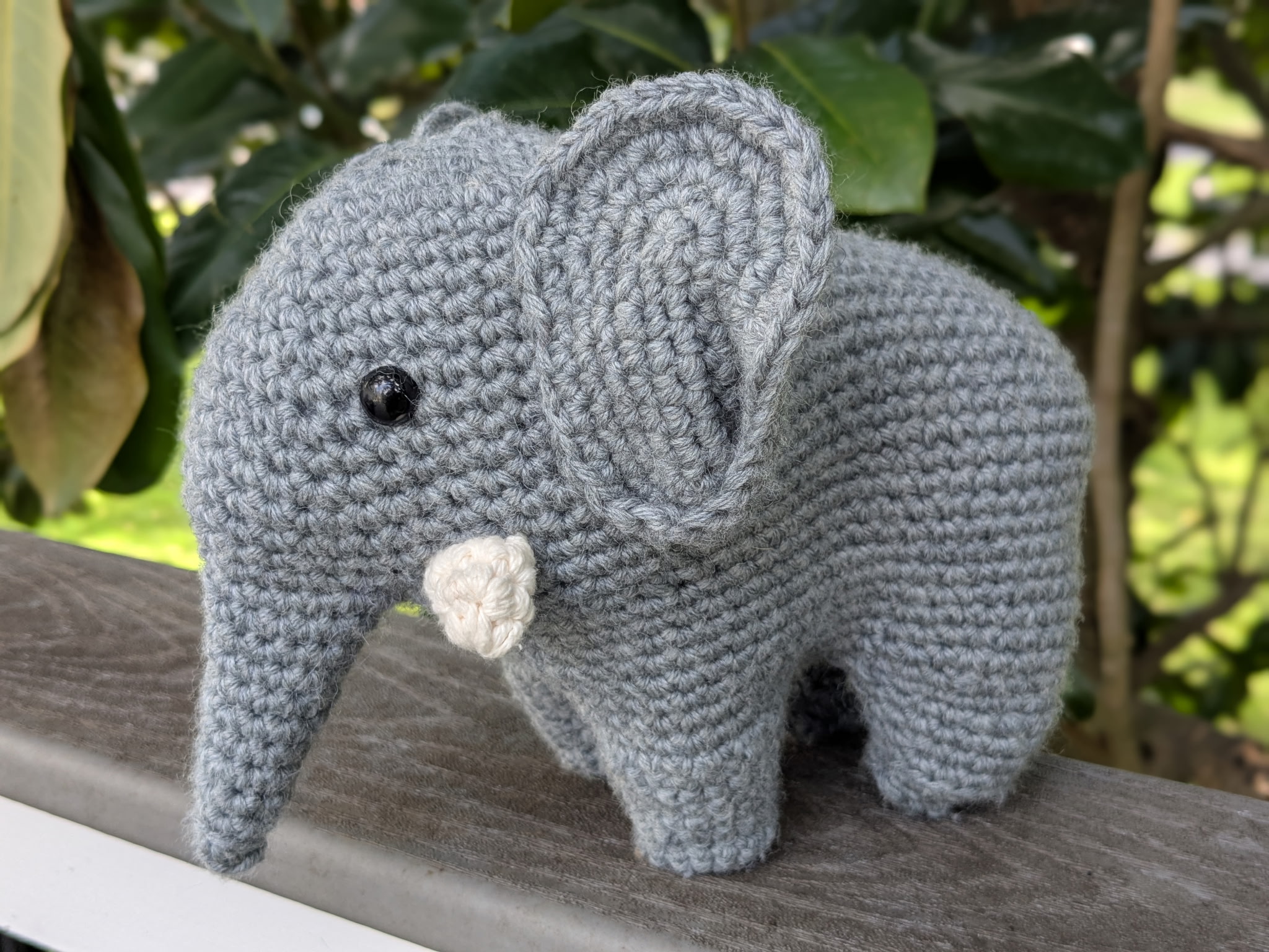 Crocheted hat.